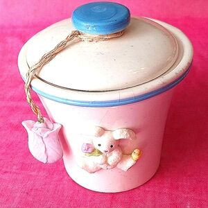 Free w/ Purchase! Easter Bunny Candy Dish Jelly Pot Treat Box